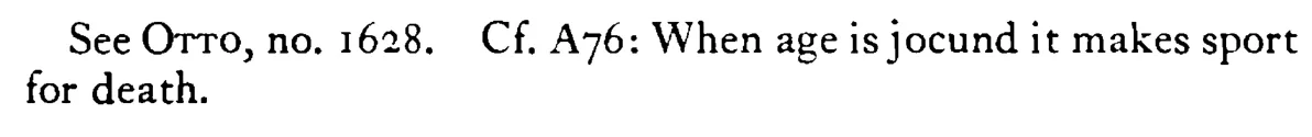 ALL is well, the old man dances - a scanned entry from Tilley's 1950 Dictionary of Proverbs. (continuation)