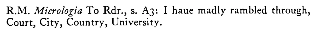 In COURT, city, and country - a scanned entry from Tilley's 1950 Dictionary of Proverbs. (continuation)