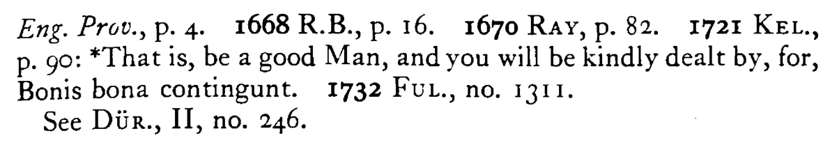 DO well and have well - a scanned entry from Tilley's 1950 Dictionary of Proverbs. (continuation)