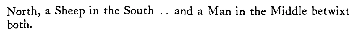 The NORTH of England for an ox, the South for a sheep, and the middle part for a man - a scanned entry from Tilley's 1950 Dictionary of Proverbs. (continuation)