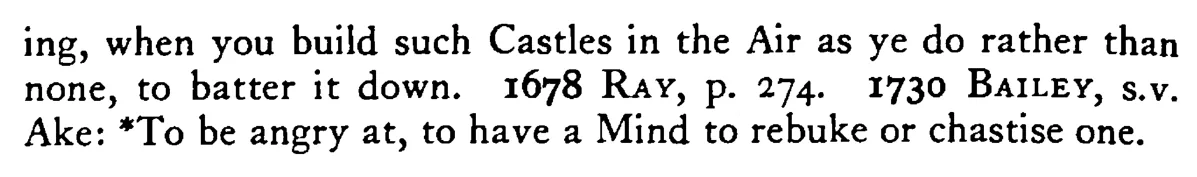 To have an aching TOOTH at one - a scanned entry from Tilley's 1950 Dictionary of Proverbs. (continuation)